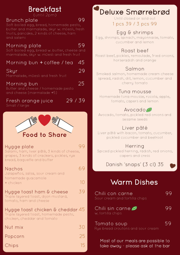 fun menu design