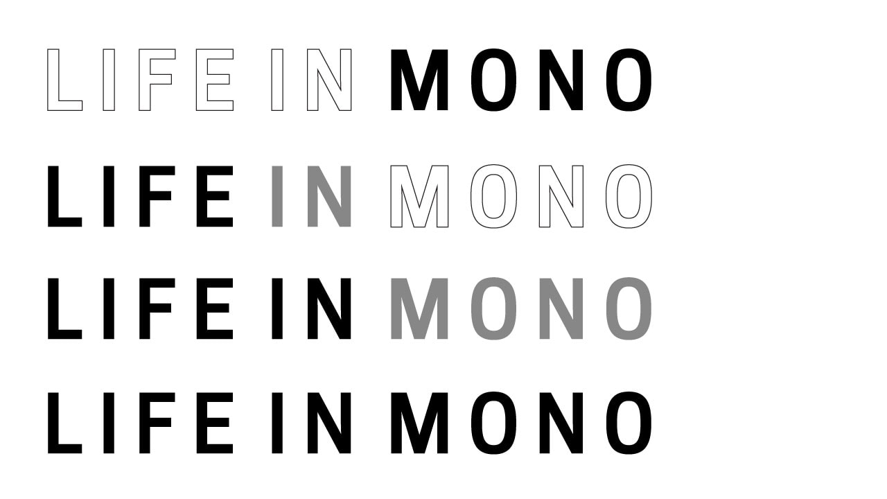 Life In Mono band logo designs