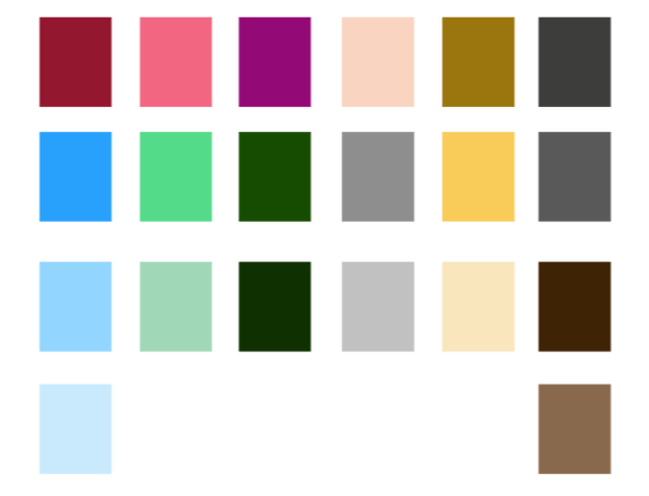 1982 colour palette
